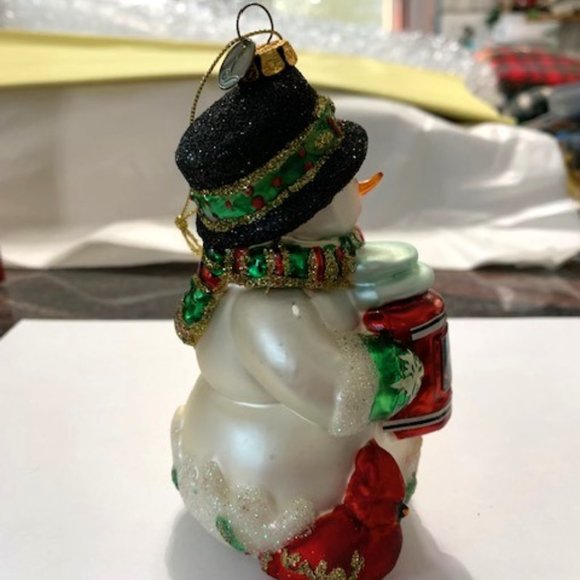 Yankee Candle Christopher Snowbrite Hand Blown Glass Ornament - Picture 5 of 7